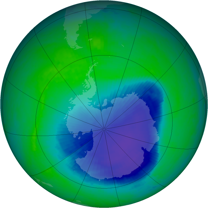 Ozone Map 2001-11-24